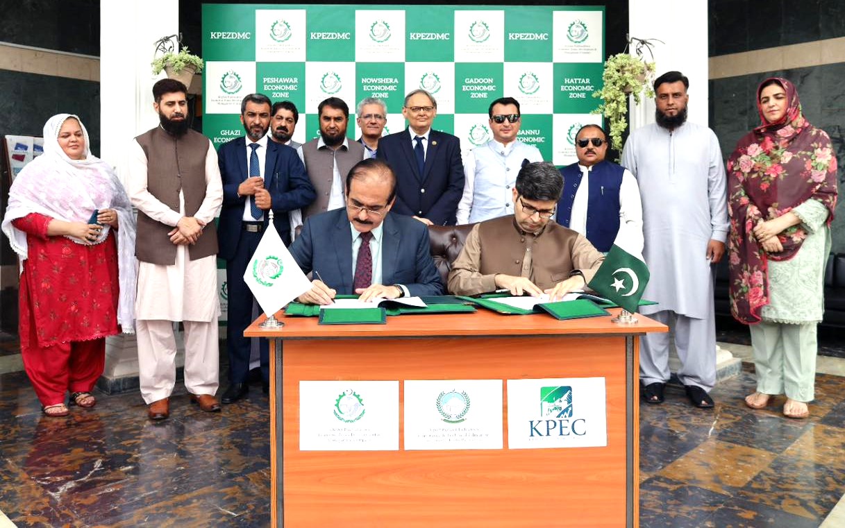 MoU Signing Ceremony between Khyber Pass Economic Corridor and KPEZDMC for the Establishment of Inclusive Business Development Park (IBDP)